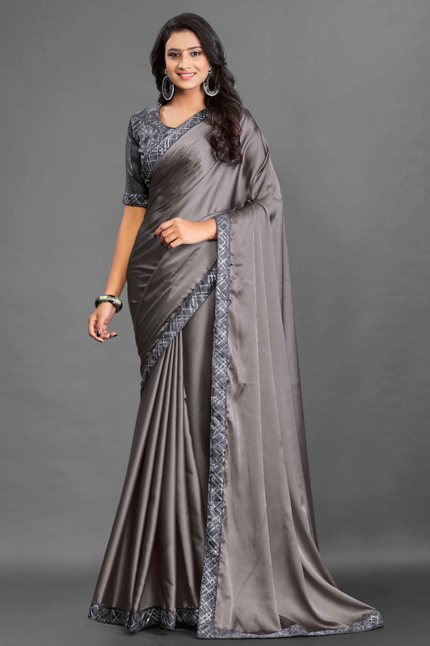 S 2042 Festive Party Wear Satin Silk Fancy Designer Saree Collection